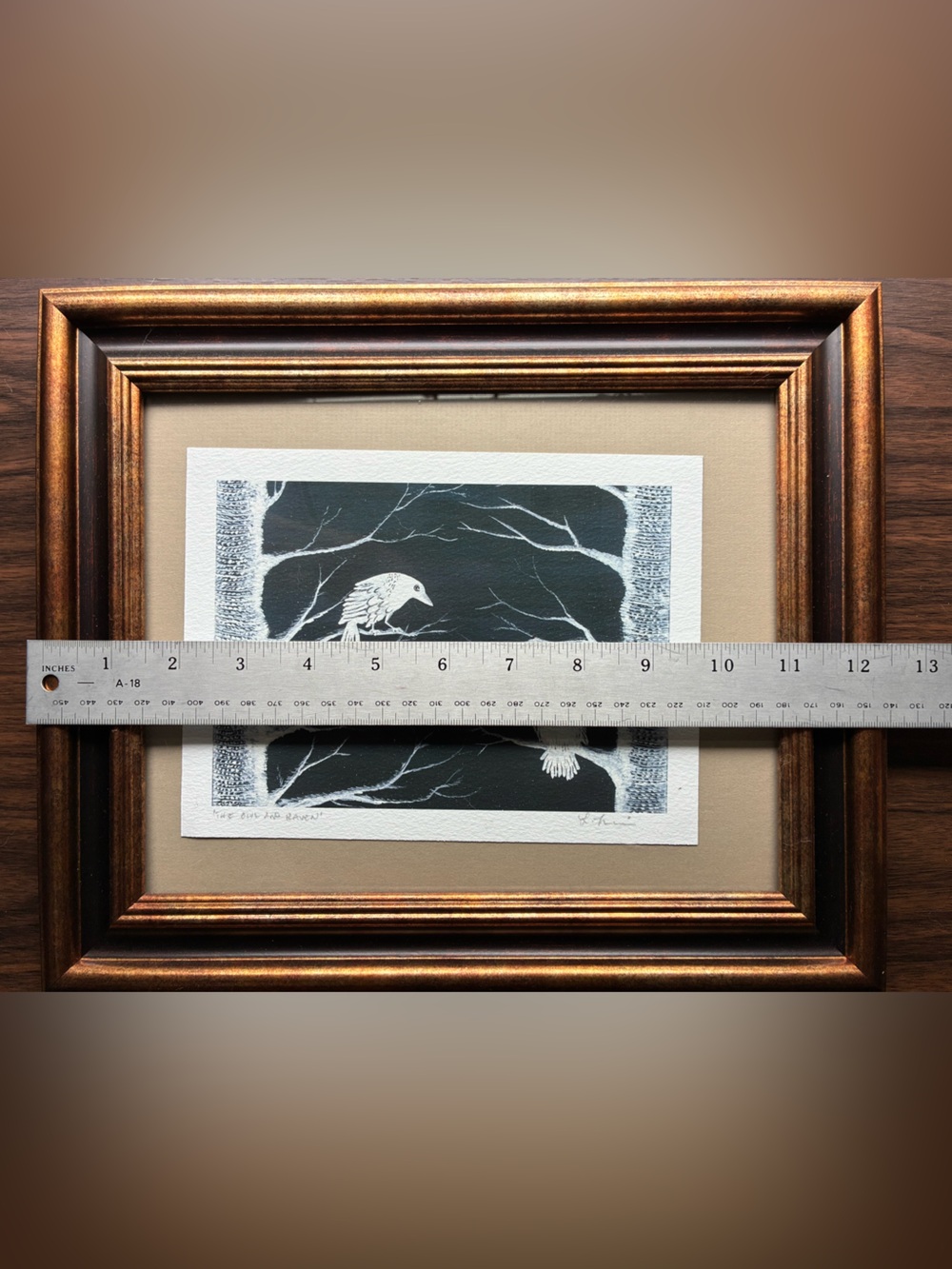 Framed Owl and Raven Print 🦉🦉🐦‍⬛🐦‍⬛ - Picture 3 of 7
